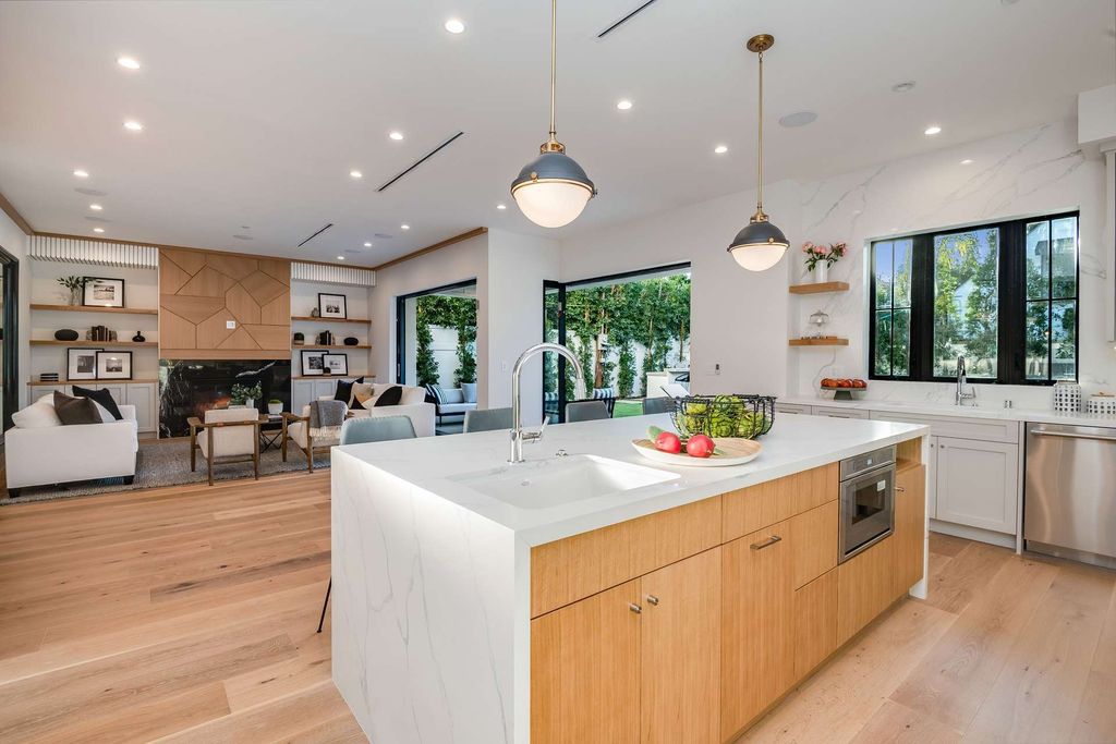 The Home in Studio City is a gorgeous new construction in prestigious Colfax Meadows perfect indoor outdoor entertaining now available for sale. This home located at 4365 Kraft Ave, Studio City, California