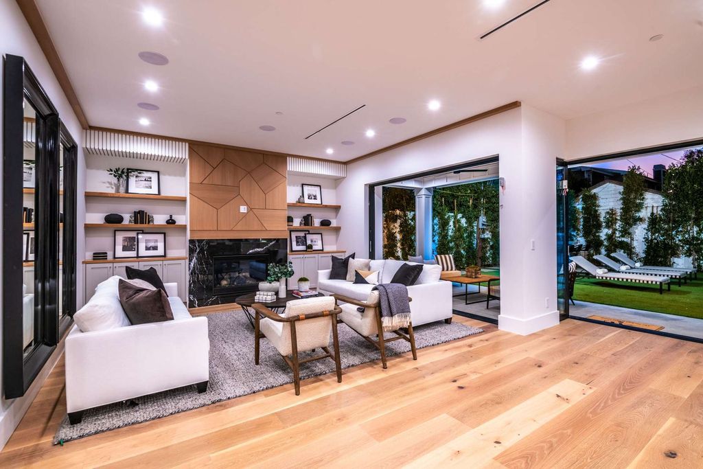 The Home in Studio City is a gorgeous new construction in prestigious Colfax Meadows perfect indoor outdoor entertaining now available for sale. This home located at 4365 Kraft Ave, Studio City, California