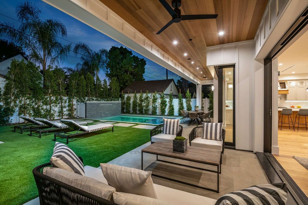 The Home in Studio City is a gorgeous new construction in prestigious Colfax Meadows perfect indoor outdoor entertaining now available for sale. This home located at 4365 Kraft Ave, Studio City, California