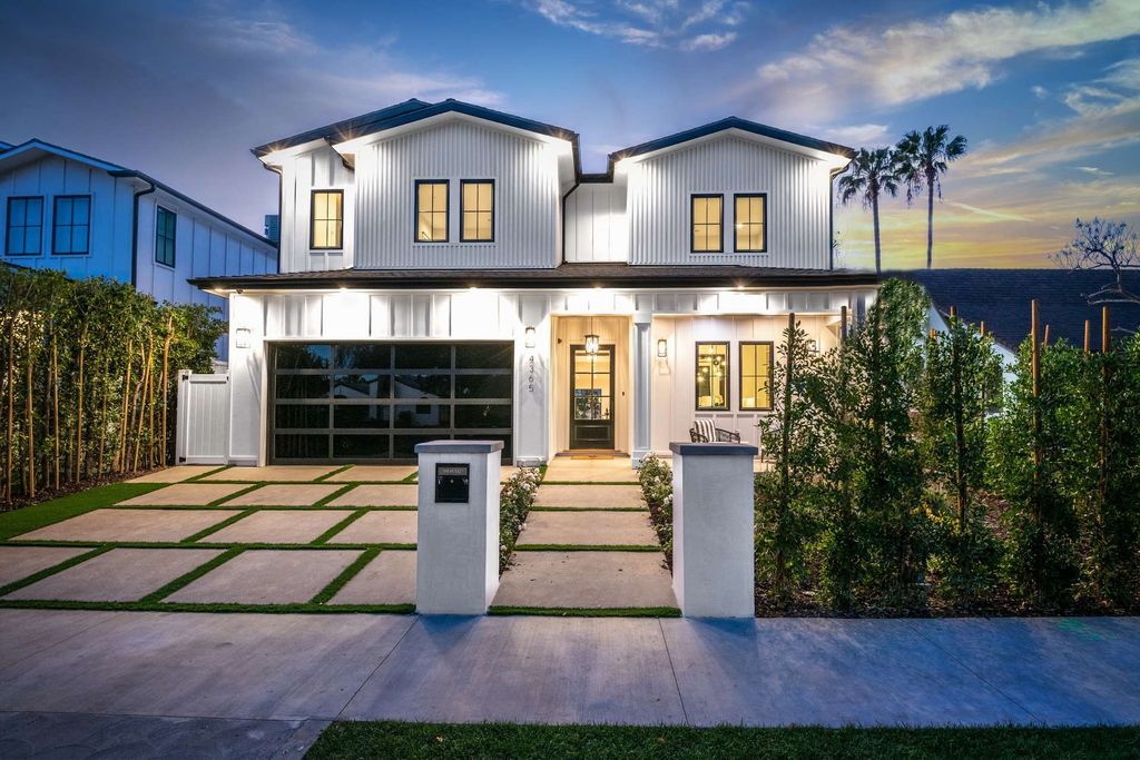 The Home in Studio City is a gorgeous new construction in prestigious Colfax Meadows perfect indoor outdoor entertaining now available for sale. This home located at 4365 Kraft Ave, Studio City, California