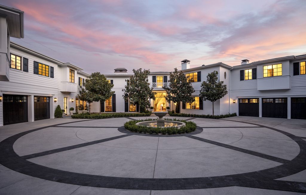 The Mansion in Bel Air is a showplace for art and high design offering privacy and stunning views of golf course and city beyond now available for sale. This home located at 10771 Bellagio Rd, Los Angeles, California