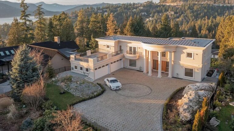Lapping up Ocean-to-Mountain Vistas, Sun-Swept Exquisite Home in West Vancouver Sells for C$5,998,000
