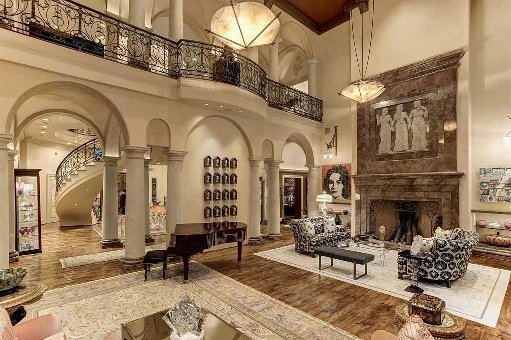 The Home in Houston is a magnificent custom designed estate with one of a kind architectural appointments now available for sale. This home located at 8843 Harness Creek Ln, Houston, Texas
