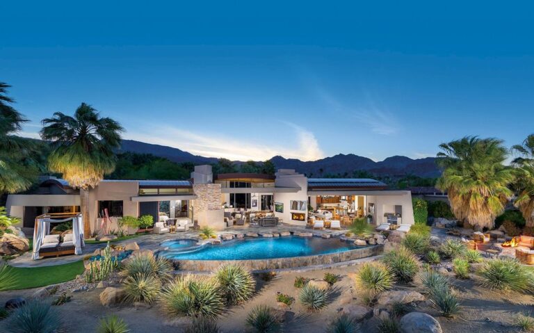 This $11,300,000 Professionally Furnished Home in Palm Desert features the Desert Living at Its Finest