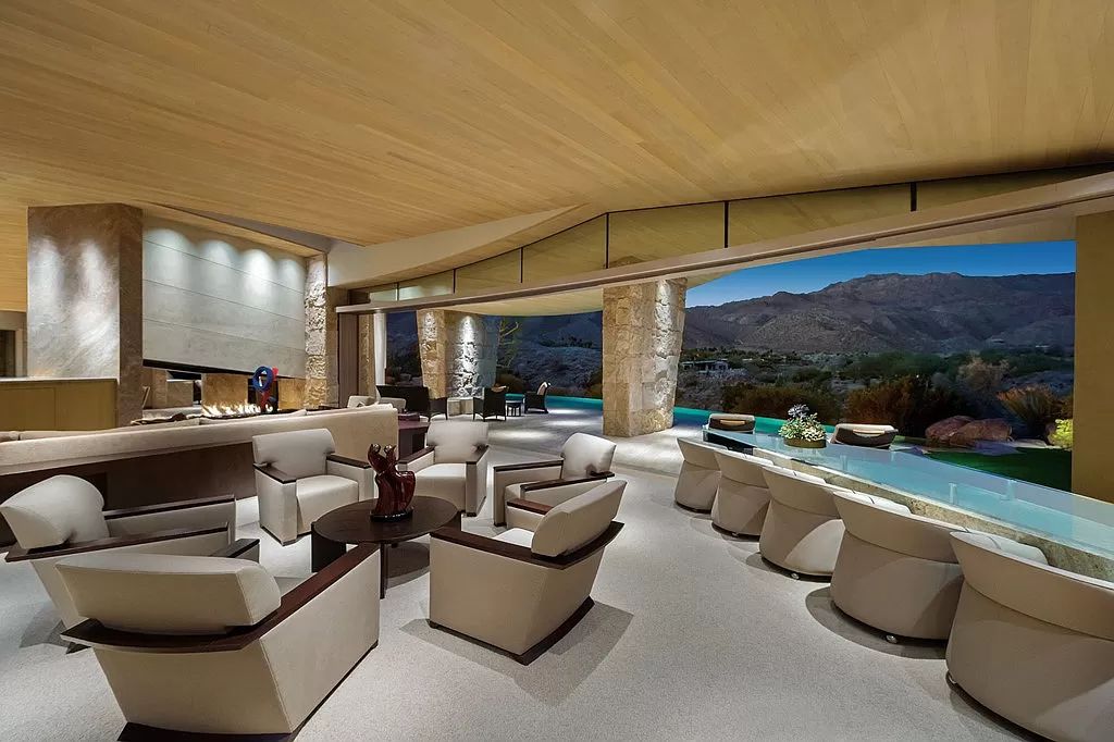 The Home in Palm Desert is an exceptional golf club estate with stunning views and beautiful landscape offering wonderful outdoor entertaining spaces now available for sale. This house located at 700 Summit Cv, Palm Desert, California