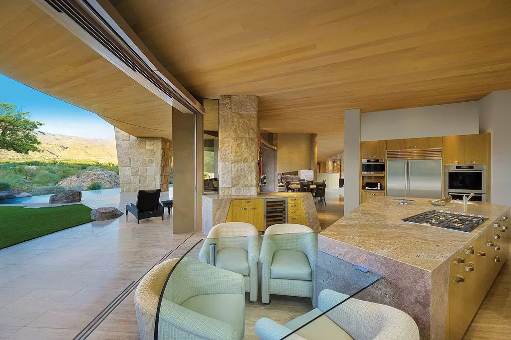 The Home in Palm Desert is an exceptional golf club estate with stunning views and beautiful landscape offering wonderful outdoor entertaining spaces now available for sale. This house located at 700 Summit Cv, Palm Desert, California