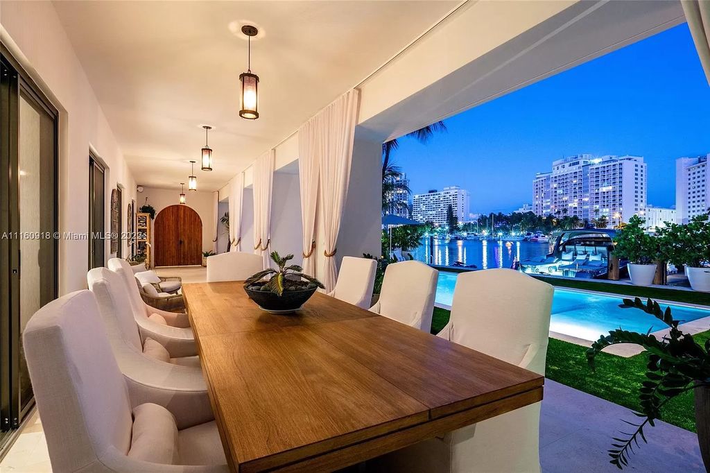 The Villa in Miami Beach is a breathtaking transitional Spanish villa was masterfully renovated featuring the highest quality finishes now available for sale. This home located at 5401 Pine Tree Dr, Miami Beach, Florida