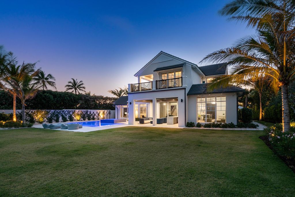 The Villa in Gulf Stream is an elegant estate now has stunning panoramic ocean views and breathtaking sunrises available for sale. This home located at 3565 N Ocean Blvd, Gulf Stream, Florida