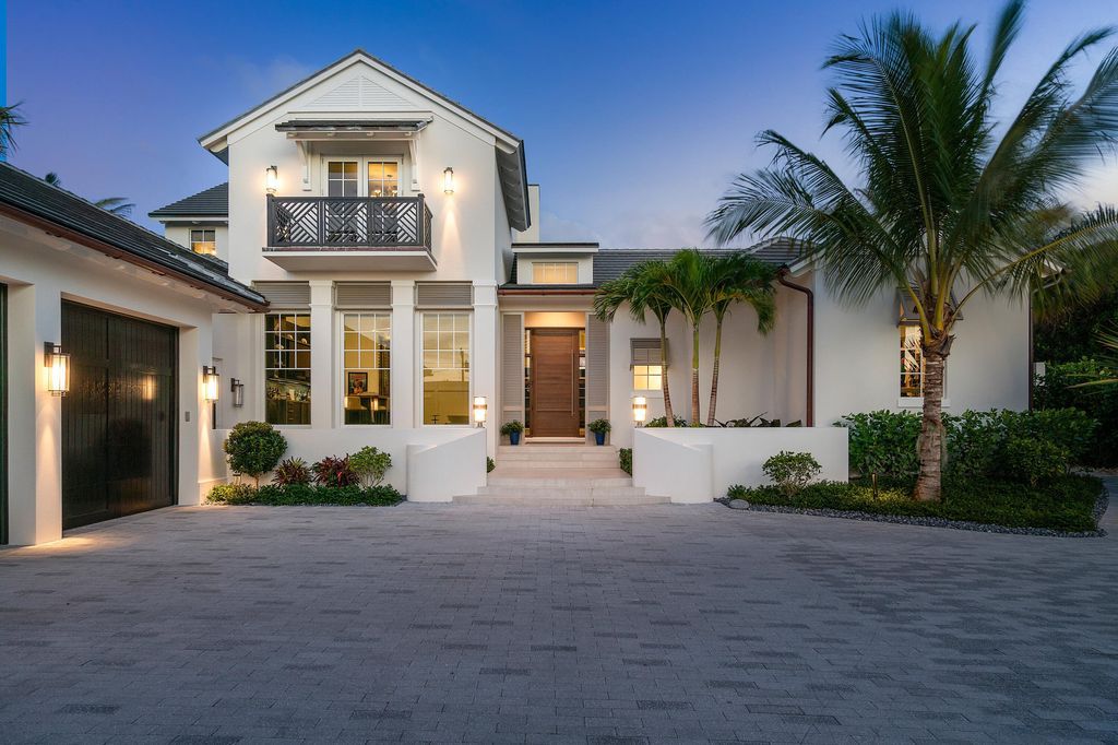 The Villa in Gulf Stream is an elegant estate now has stunning panoramic ocean views and breathtaking sunrises available for sale. This home located at 3565 N Ocean Blvd, Gulf Stream, Florida