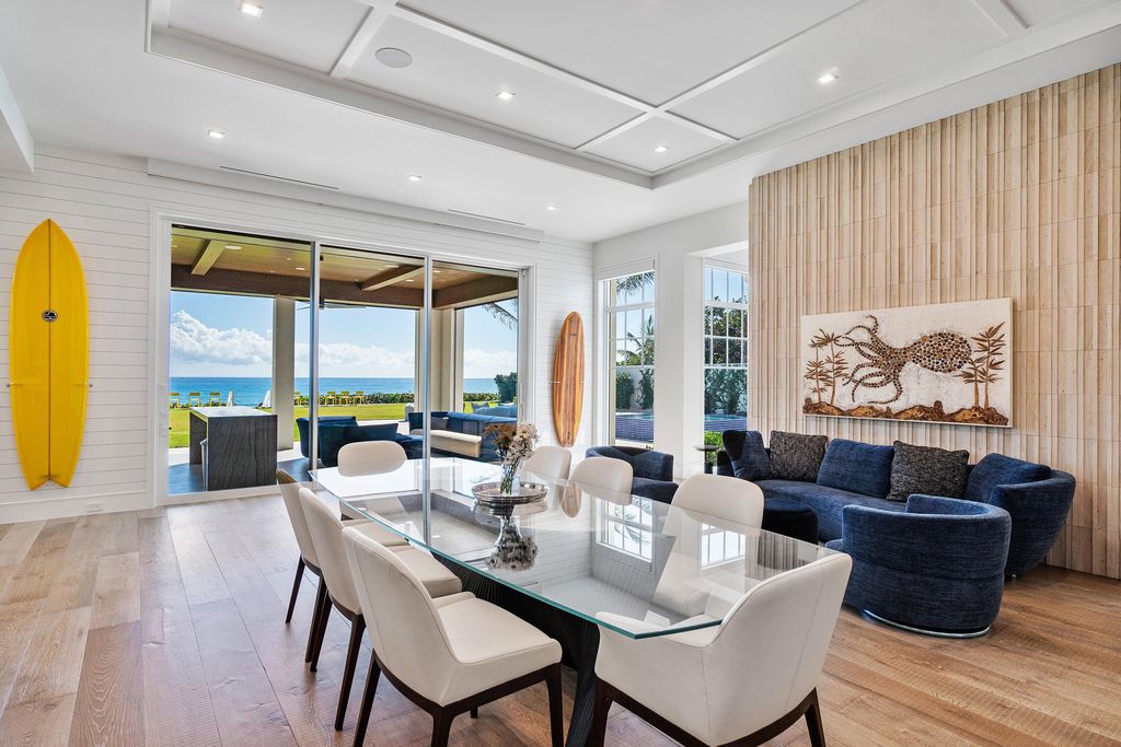 The Villa in Gulf Stream is an elegant estate now has stunning panoramic ocean views and breathtaking sunrises available for sale. This home located at 3565 N Ocean Blvd, Gulf Stream, Florida