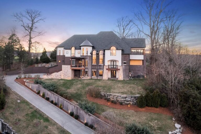 This $3,300,000 Stunning Home Offers Fantastic Features and Unique Details in Tennessee