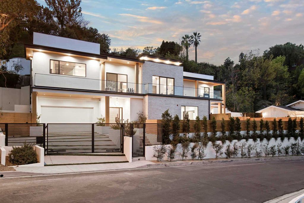 The Home in Studio City is a gated contemporary masterpiece offers sophisticated design and magnificent valley views now available for sale. This home located at 11258 Laurie Dr, Studio City, California