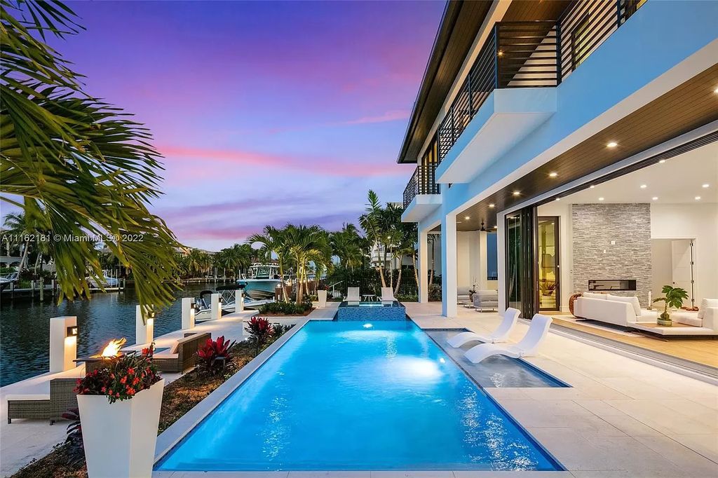 The Home in Lighthouse Point is a brand new Randall Stofft 2022 oasis features a bright open concept now available for sale. This house located at 2801 NE 36th St, Lighthouse Point, Florida