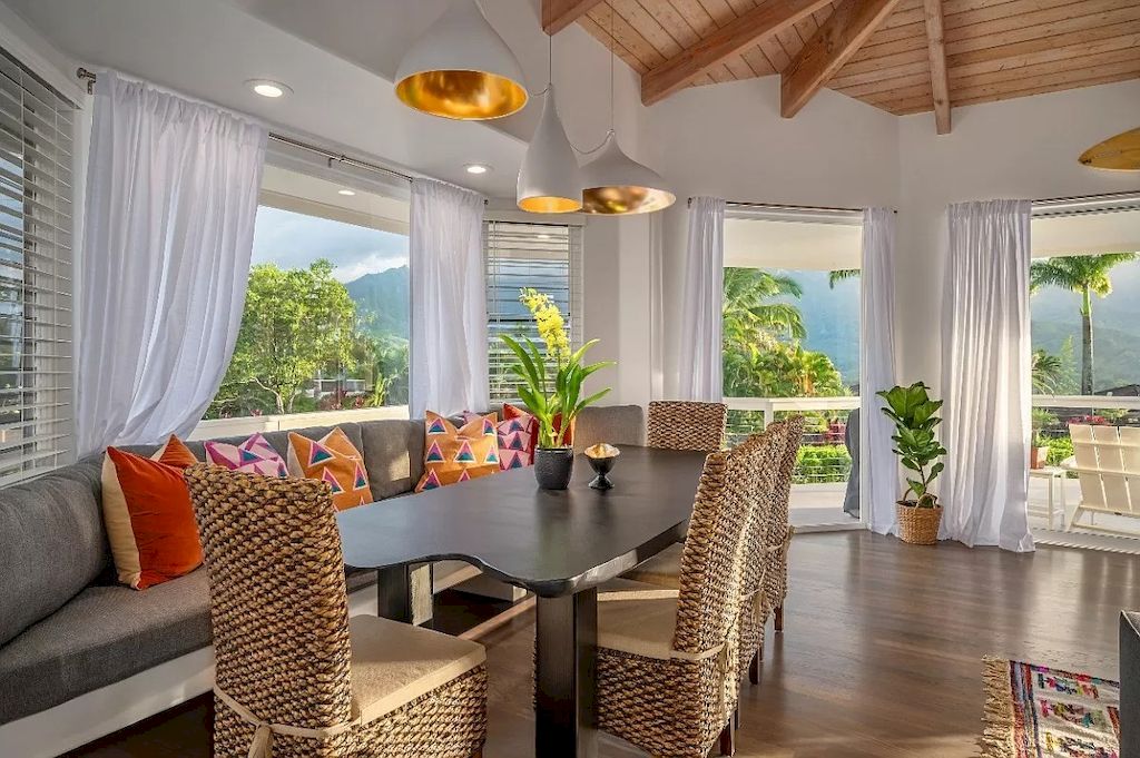 The Home in Hawaii is a luxurious home where you can share your abundance with family, friends and vacationing guests now available for sale. This home located at 5146 Hanalei Plantation Rd, Princeville, Hawaii; offering 04 bedrooms and 04 bathrooms with 3,157 square feet of living spaces. 