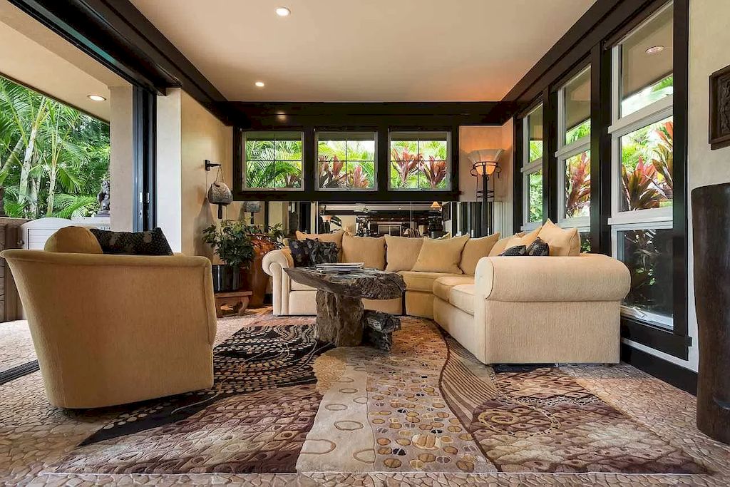 The Home in Hawaii is a luxurious home offering majestic ocean views and coveted privacy now available for sale. This home located at 4340 Melianani Pl, Kihei, Hawaii; offering 04 bedrooms and 07 bathrooms with 8,657 square feet of living spaces. 