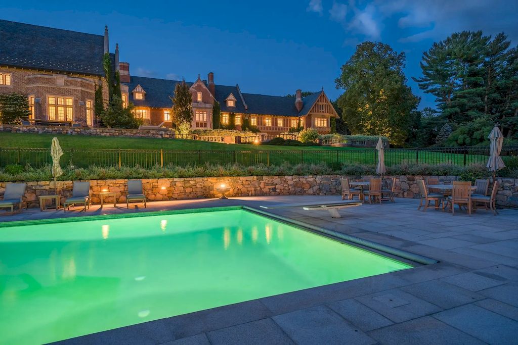 The Home in Connecticut is a luxurious home designed by New York architect William B. Tubby now available for sale. This home located at 544 Oenoke Rdg, New Canaan, Connecticut; offering 12 bedrooms and 16 bathrooms with 25,000 square feet of living spaces.