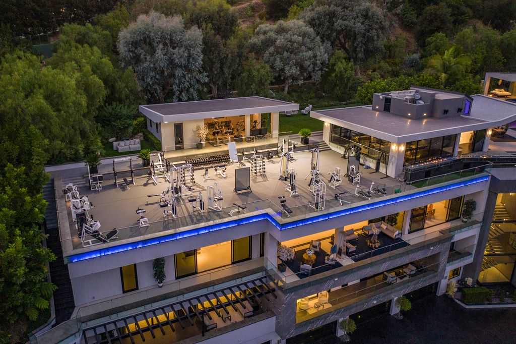 The Mansion in Bel Air is a modern masterpiece that raises the bar for ultimate luxury, located through the Bel Air West Gate now available for sale. This home located at 10979 Chalon Rd, Los Angeles, California