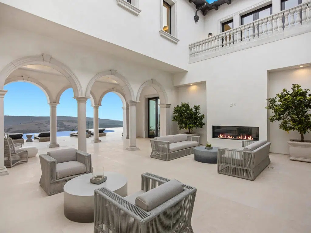 The Villa in Newport Coast is a Crystal Cove's newest custom estate prominently positioned on a private front row lot now available for sale. This home located at 2 Waves End, Newport Coast, California