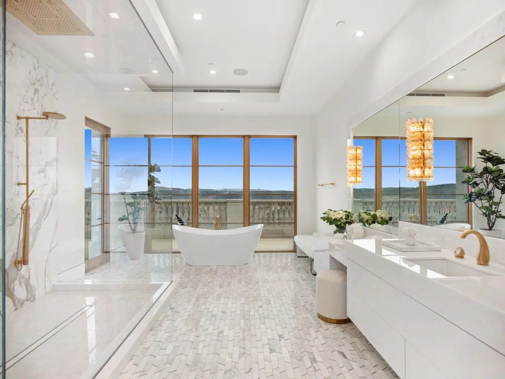 The Villa in Newport Coast is a Crystal Cove's newest custom estate prominently positioned on a private front row lot now available for sale. This home located at 2 Waves End, Newport Coast, California