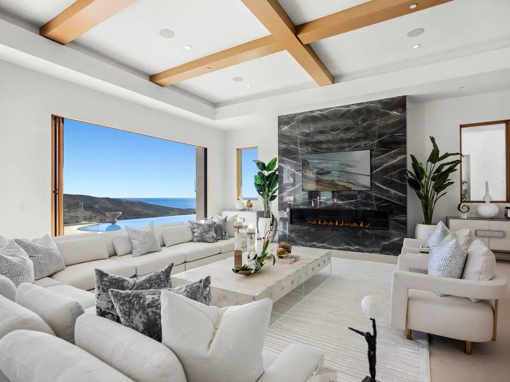 The Villa in Newport Coast is a Crystal Cove's newest custom estate prominently positioned on a private front row lot now available for sale. This home located at 2 Waves End, Newport Coast, California