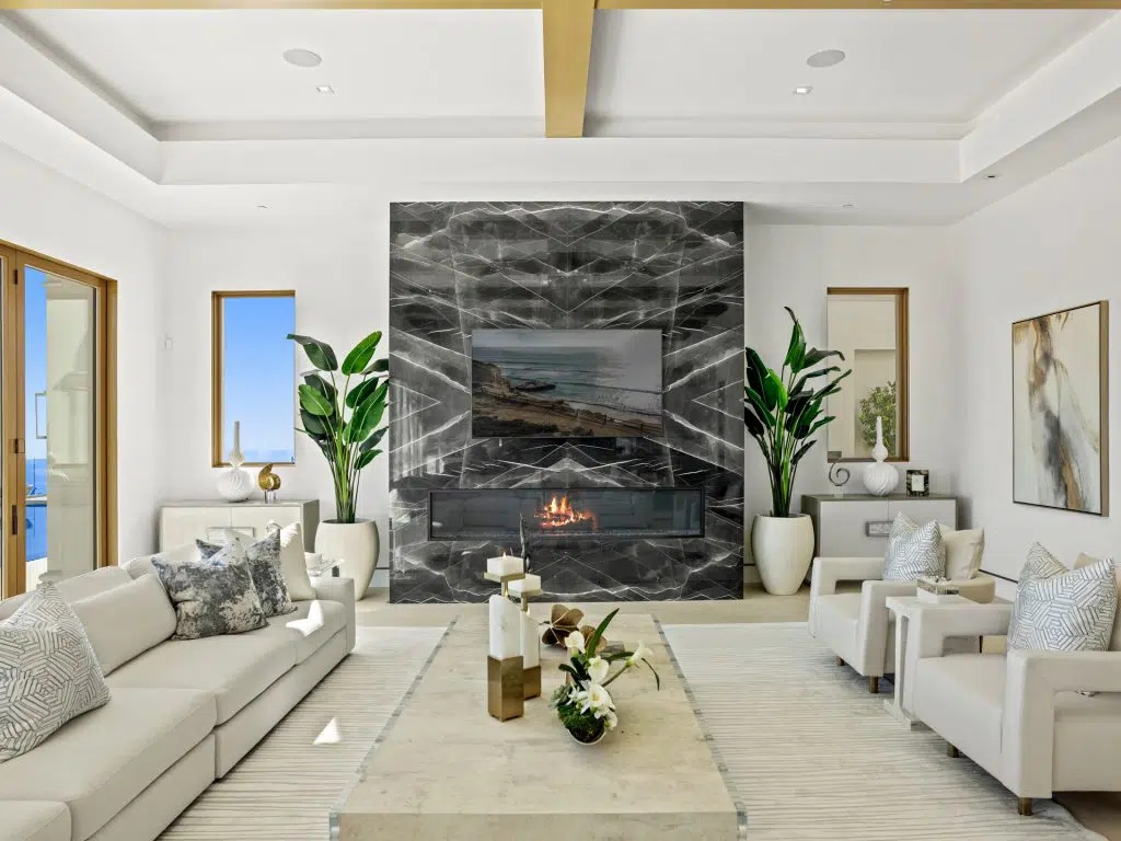 The Villa in Newport Coast is a Crystal Cove's newest custom estate prominently positioned on a private front row lot now available for sale. This home located at 2 Waves End, Newport Coast, California