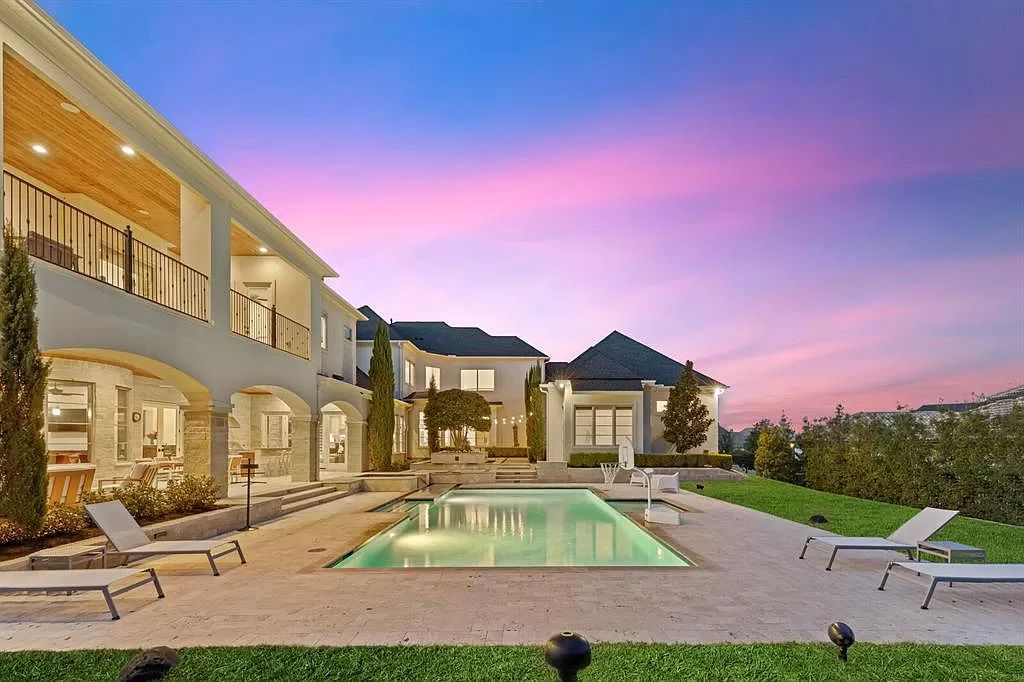 The Home in Allen set on the Twin Creeks Golf Course on a gated community boasts luxurious finishes with exceptional detail now available for sale. This home located at 413 Woodlake Dr, Allen, Texas