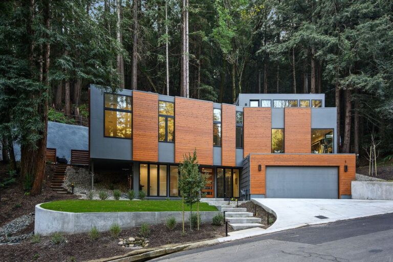 Brand New Construction Home in Mill Valley with Tasteful Walnut Accents hits The Market for $5,995,000