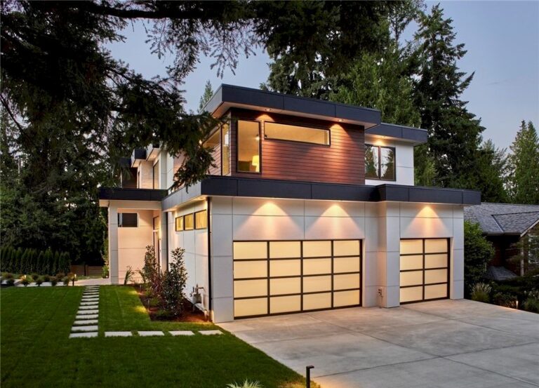 Captivating Modern House in Bellevue with Elegant Architecture Sells for $6,400,000