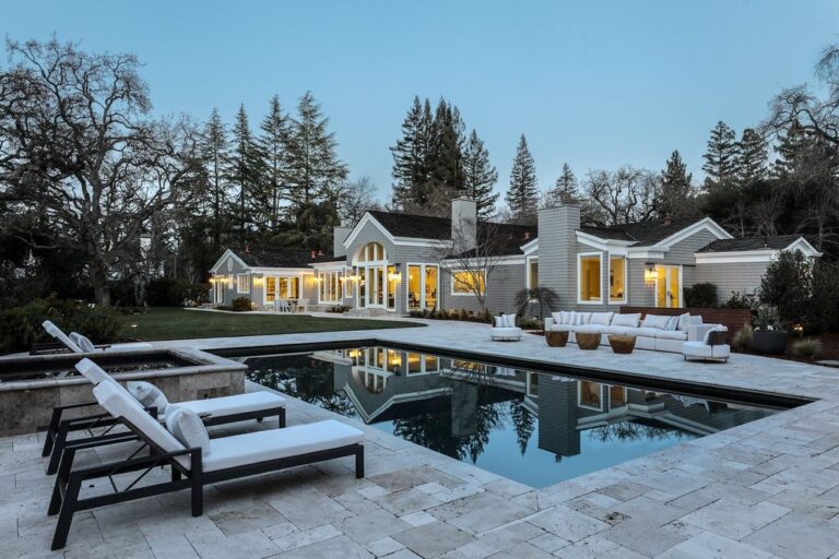 Entirely Remodeled Home with Huge Entertaining Spaces in Atherton for Sale at $13,800,000