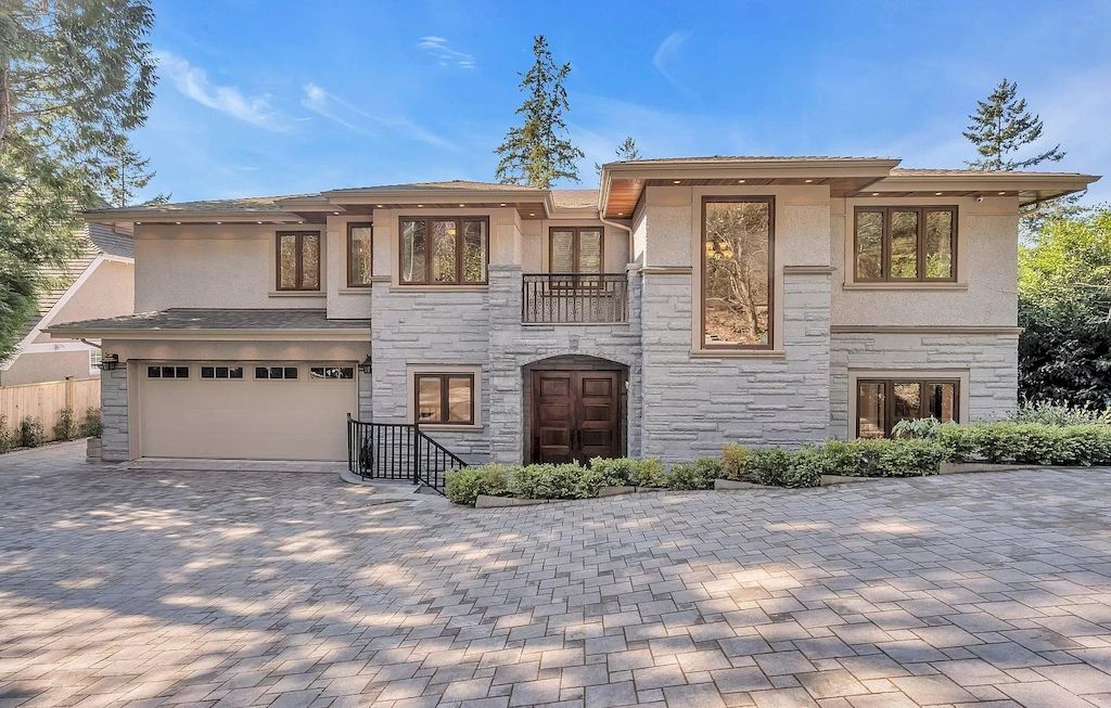 The Residence in West Vancouver is a custom built magnificent luxury house with classic contemporary finishing, now available for sale