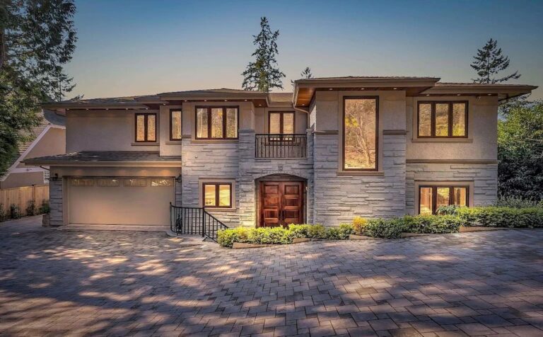 European inspired Residence with Unobstructed Water Views in West Vancouver Asks for C$6,280,000