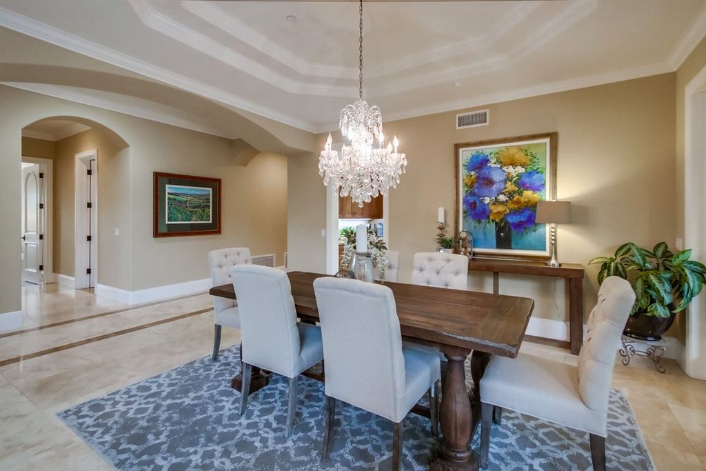 The Home in Poway is an exquisite custom residence in prestigious Old Winery Estates perfect for entertaining now available for sale. This home located at 17744 Old Winery Way, Poway, California