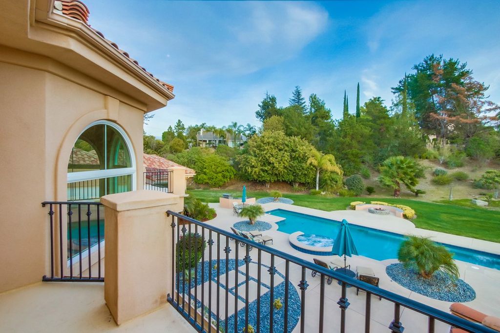 The Home in Poway is an exquisite custom residence in prestigious Old Winery Estates perfect for entertaining now available for sale. This home located at 17744 Old Winery Way, Poway, California