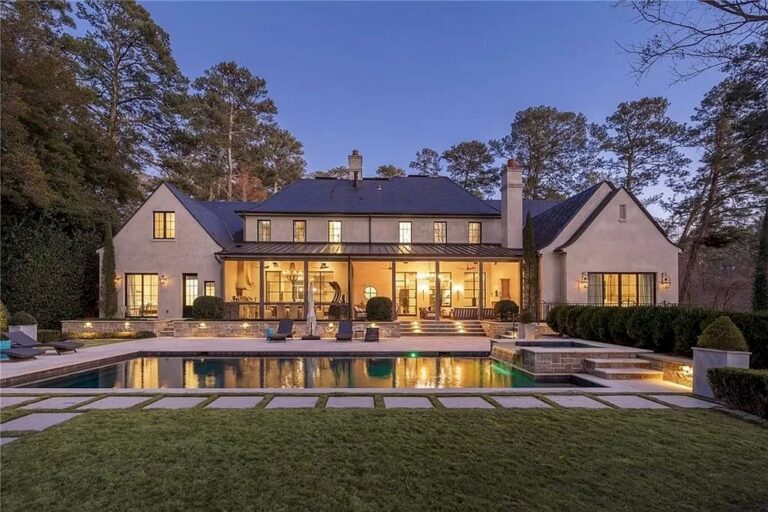 Exquisite, European-style Home Constructed of Finest Materials and Timeless Design in Georgia