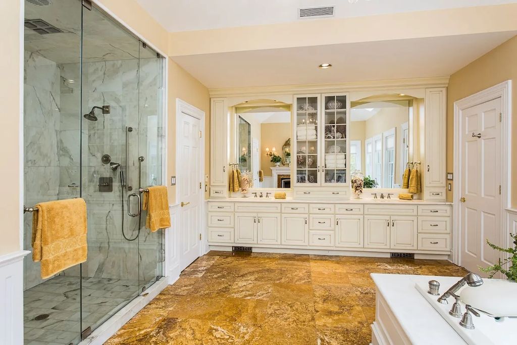 When creating a bathroom, a wet room could be more expensive, but it may be a wise investment. It gives the shower area a smooth appearance that makes it seem like a natural extension of the room and gives your bathroom a luxurious, country-chic vibe. Due to the lack of a closed-off shower enclosure, tanking the area to make it waterproof is a major expense. However, this results in a roomier space. Instead, you can have a frameless shower screen to confine splashes without feeling too constricting and the same flooring throughout.