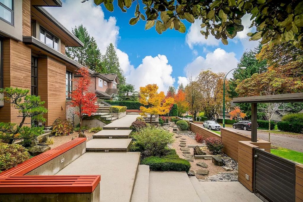 The House in Vancouver is a modern dream home with authentic Japanese landscaped gardens, now available for sale. This home located at 6450 McCleery St, Vancouver, BC V6N 1G6, Canada