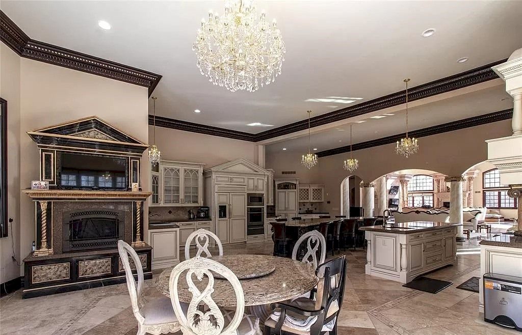 The Home in Michigan is a luxurious home featuring entire exterior built from marble now available for sale. This home located at 18585 Sheldon Rd, Northville, Michigan; offering 09 bedrooms and 14 bathrooms with 27,373 square feet of living spaces. 