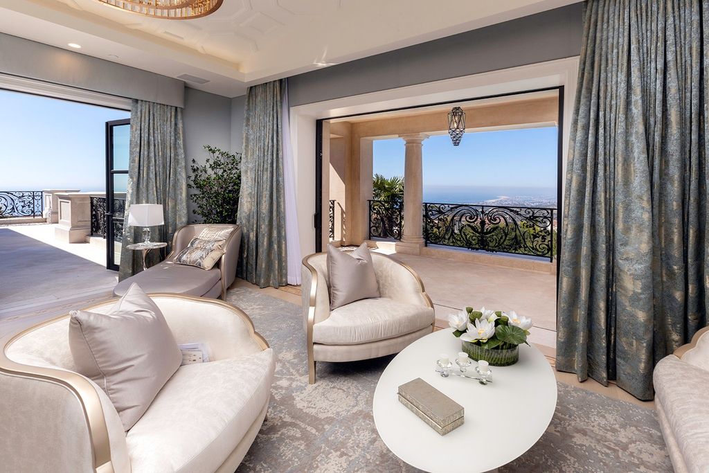 The Mansion in Newport Coast commandingly perched atop one of Southern California’s most desirable parcels of land now available for sale. This home located at 6 Midsummer, Newport Coast, California