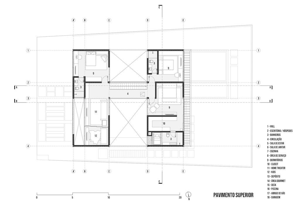 Stunning three storey project H House in Brazil by Sonne Müller Arquitetos