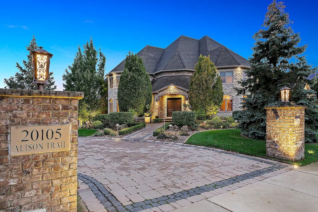 The Home in Illinois is a luxurious home sit on a completely private resort like setting now available for sale. This home located at 20105 Alison Trl, Mokena, Illinois; offering 07 bedrooms and 17 bathrooms with 30,000 square feet of living spaces. 