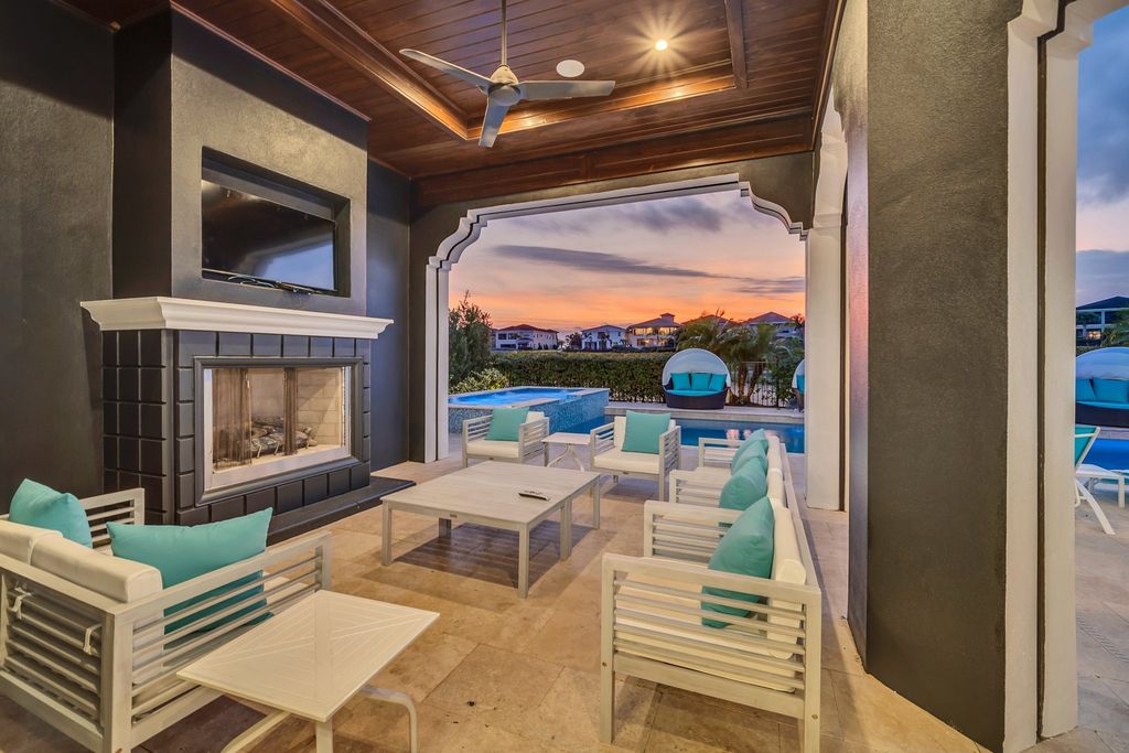 The Home in Reunion is a stunning fully furnished residence has an open contemporary floor plan which exudes luxury now available for sale. This home located at 521 Muirfield Loop, Reunion, Florida