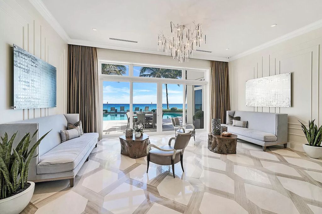 The Lake Worth Mansion is a contemporary South Florida ultra luxury waterfront real estate masterpiece boasting unparalleled resort inspired comforts now available for sale. This home located at 1400 S Ocean Blvd, Lake Worth, Florida