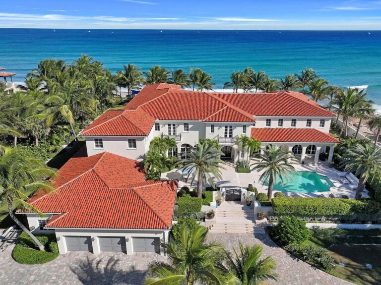 This $74,990,000 Lake Worth Mansion is A Truly Awe-inspiring Beachfront Entertainer’s Paradise