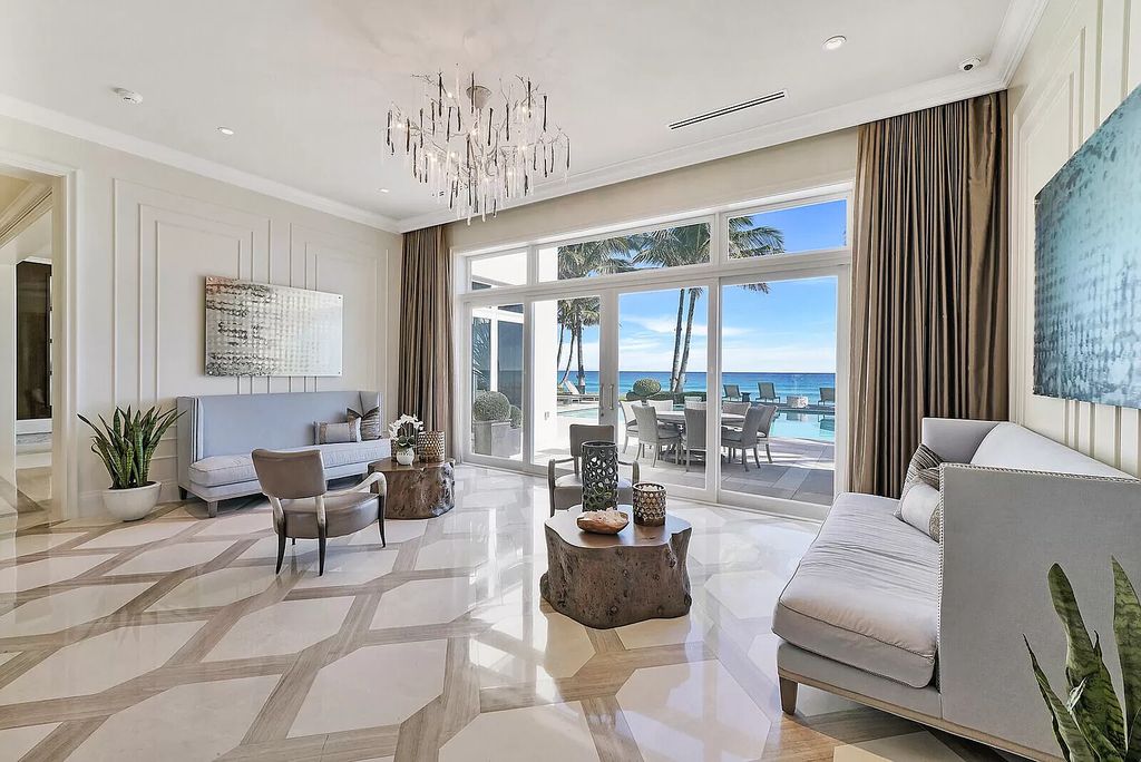 The Lake Worth Mansion is a contemporary South Florida ultra luxury waterfront real estate masterpiece boasting unparalleled resort inspired comforts now available for sale. This home located at 1400 S Ocean Blvd, Lake Worth, Florida