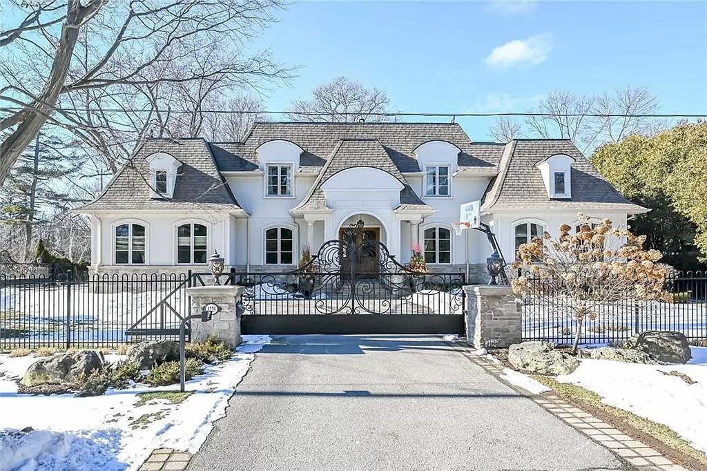The House in Oakville is an entertainers dream featuring the lush perennial gardens and a saltwater pool, now available for sale. This home located at 1225 Lawrence Cres, Oakville, ON L6J 2E5, Canada