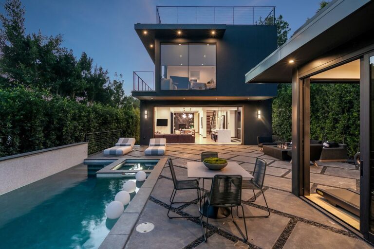 Warm Architectural Contemporary Home in Los Angeles with Exquisite Bespoke Finishes Asking for $6,495,000