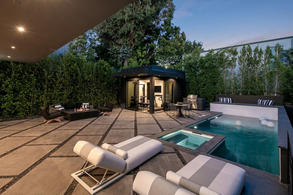 The Home in Los Angeles is a warm architectural contemporary set on a quiet Cul-de-sac seconds from the best Sunset Strip now available for sale. This house located at 1222 Hilldale Ave, Los Angeles, California