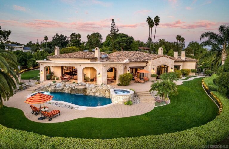 West-side Single Story Covenant Home with Unobstructed View in Rancho Santa Fe Asking for $9,750,000