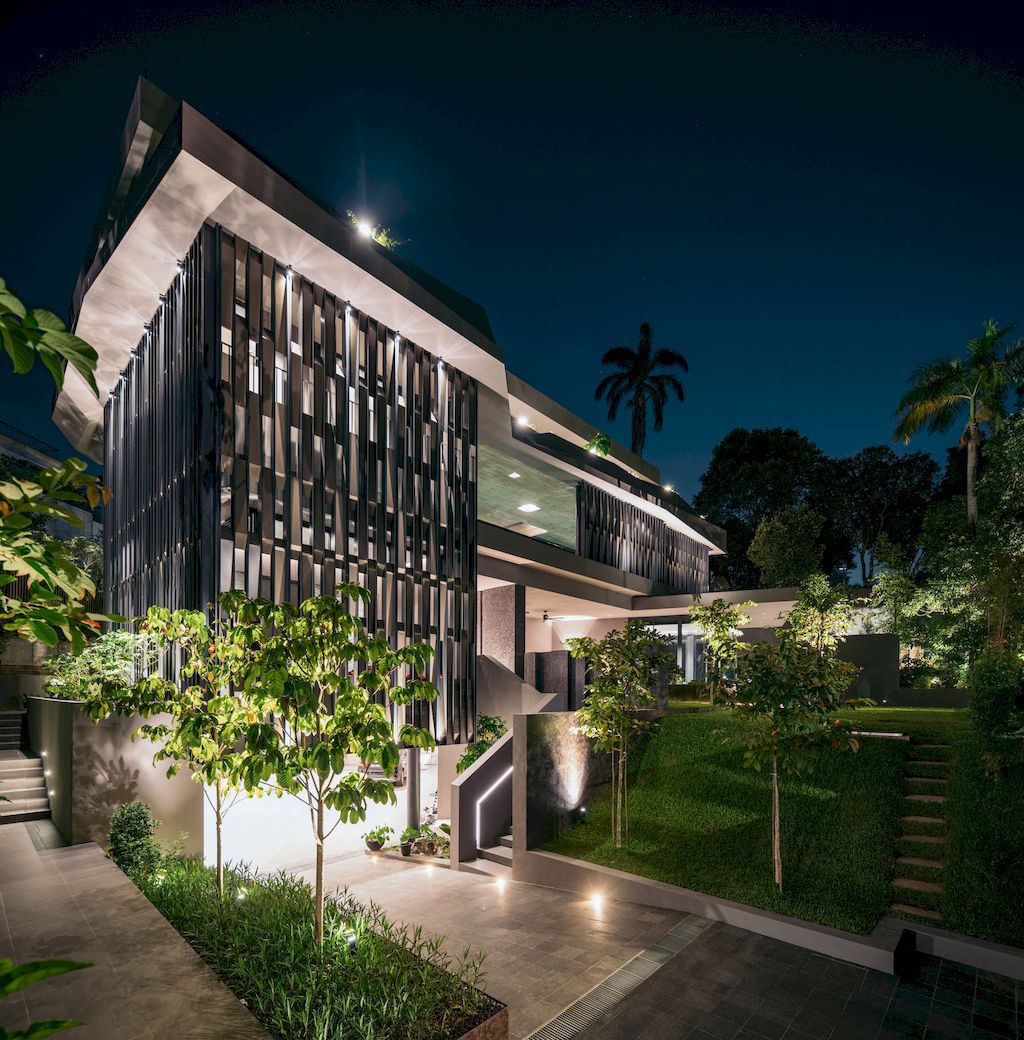 3ASH House express masculine aesthetic in Singapore by Czarl Architects