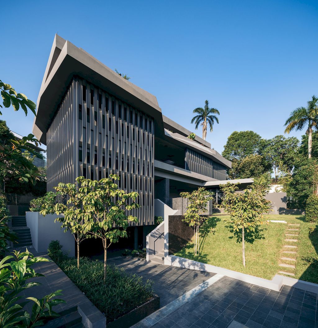 3ASH House express masculine aesthetic in Singapore by Czarl Architects